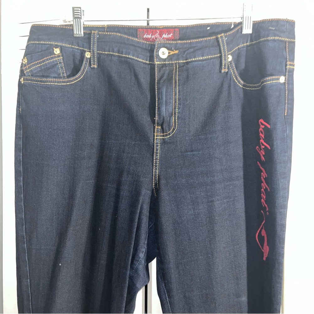 Baby Phat darkwash flare jeans!!